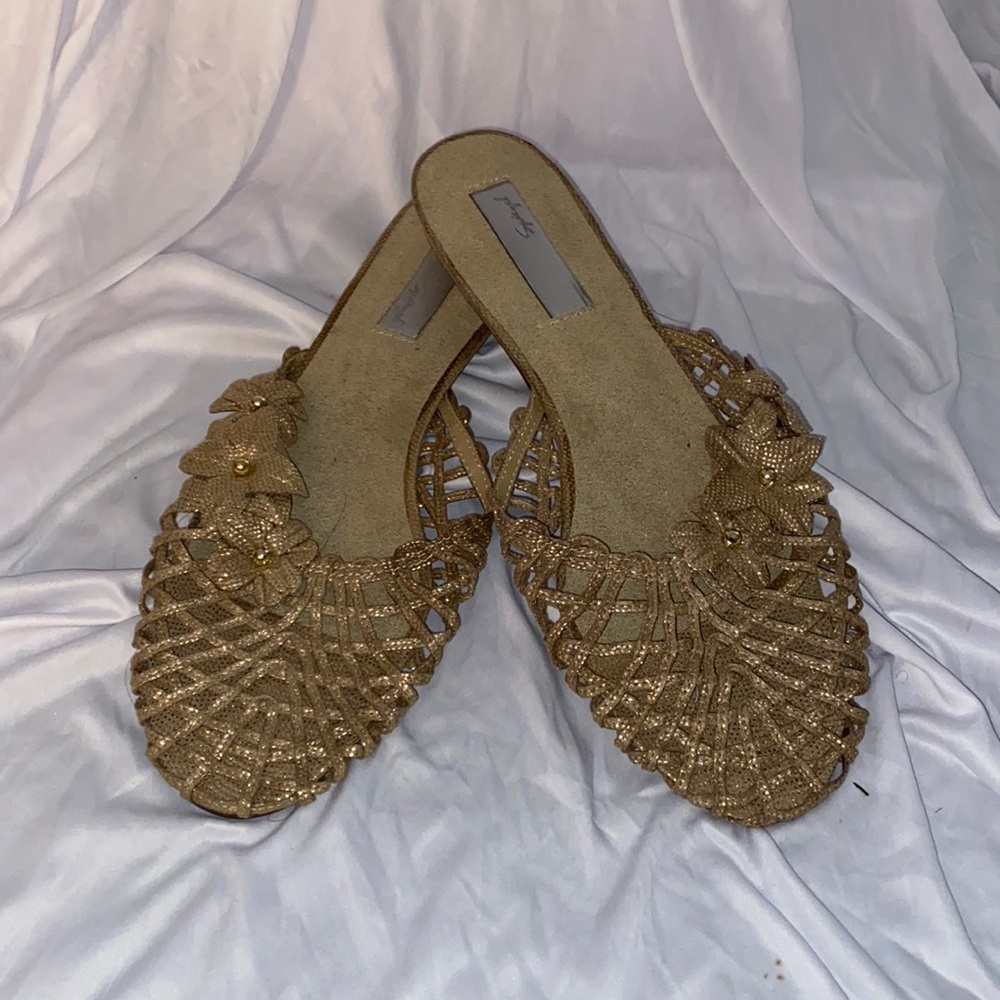 Never worn Gold sandal from Spiegel